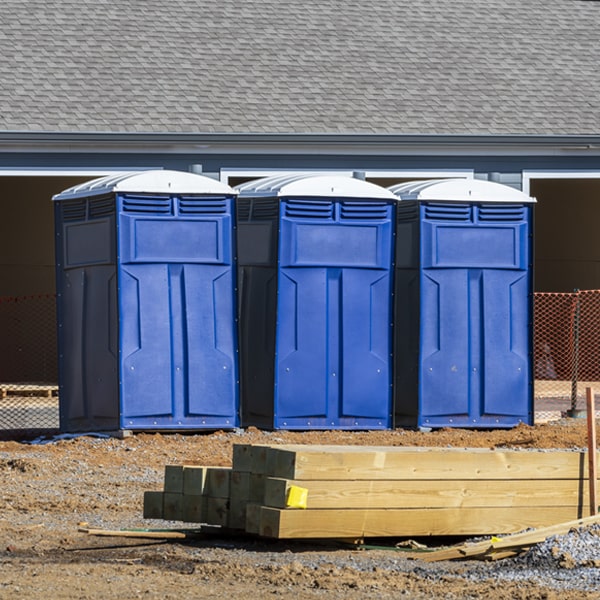 is there a specific order in which to place multiple portable toilets in Allen